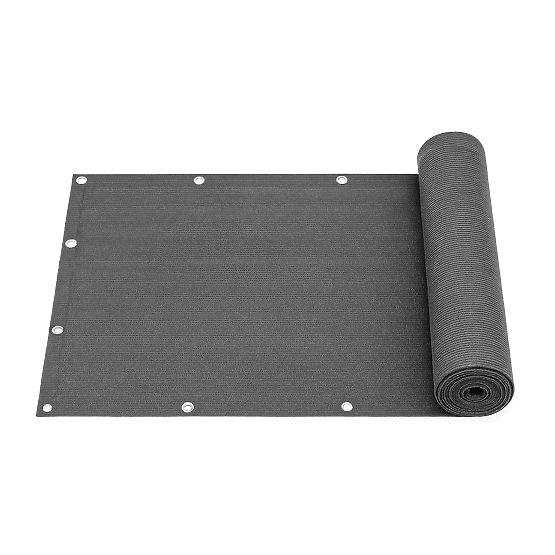 Balcony Screen with Fittings 100x700 cm Shading Net + Installation Elements Grey MultiGarden