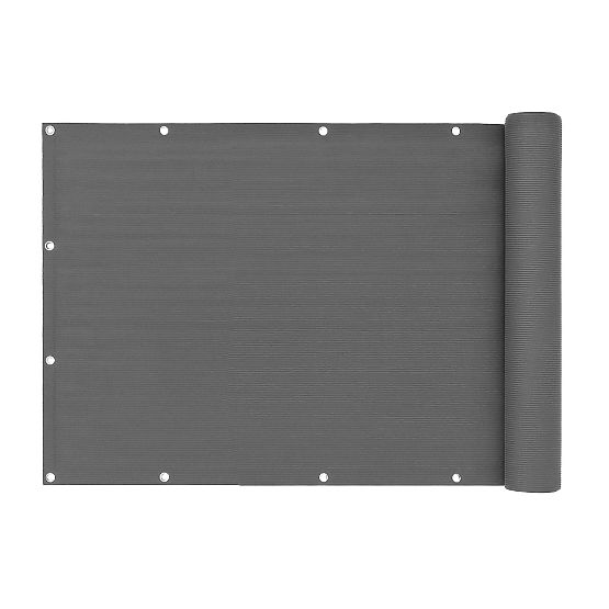 Balcony Screen with Hardware 100x500 cm Shading Net + Installation Elements Grey MultiGarden