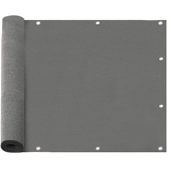 Balcony Shade Mat Grey 1x7 m