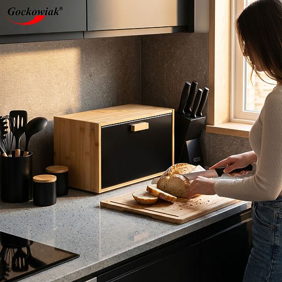 Bamboo Bread Box CHARLES