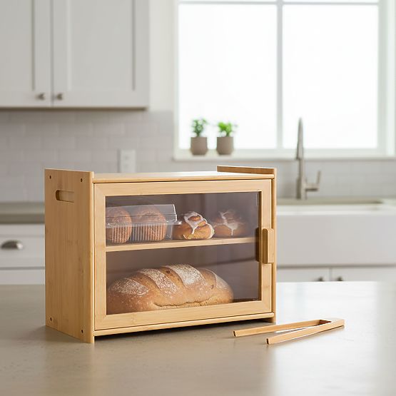 Bamboo Bread Box Pierre, Bread Container