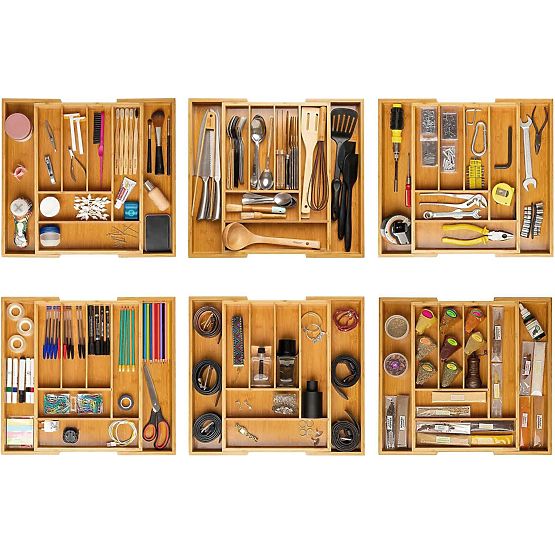 Bamboo Cutlery Organizer IKAR