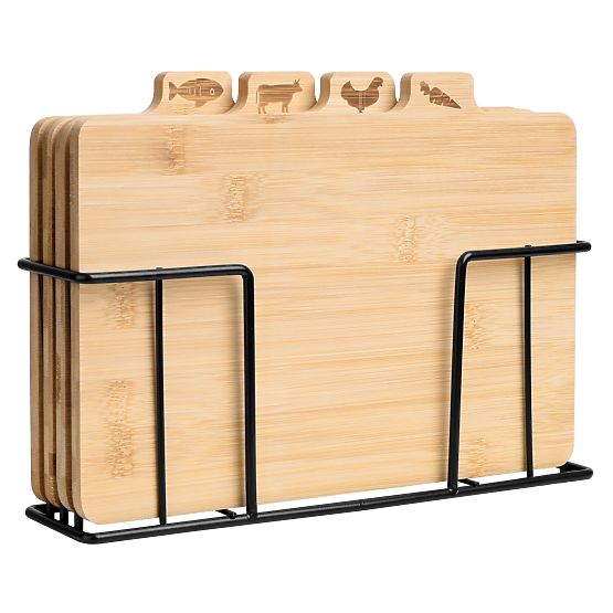 Bamboo Cutting Board Skara Set of 4 Pieces