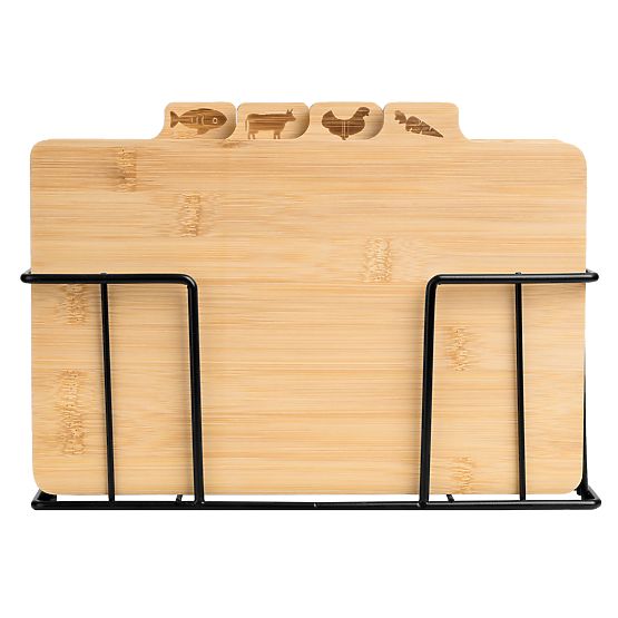 Bamboo Cutting Board Skara Set of 4 Pieces