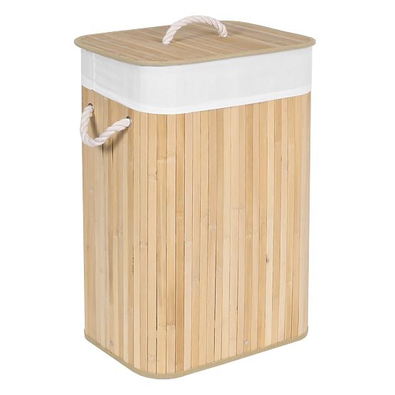 Bamboo Laundry Basket 1 Compartment Natural
