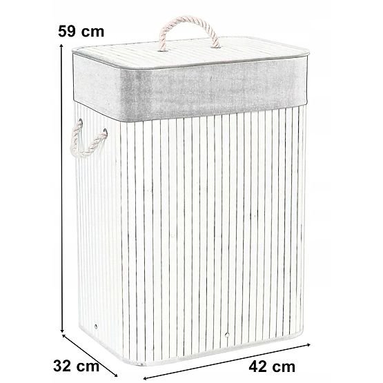 Bamboo Laundry Basket 1 Compartment Natural