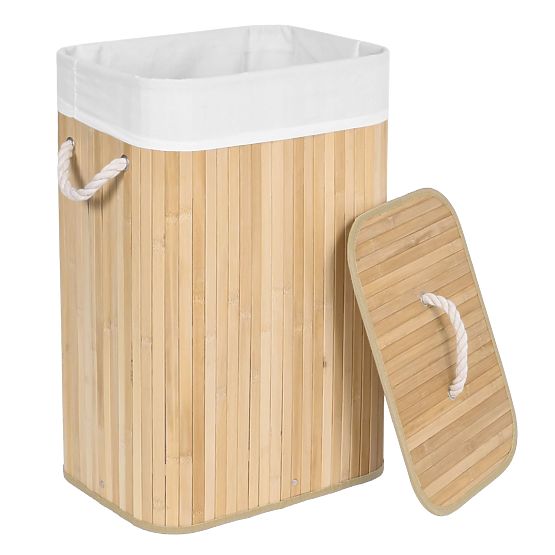 Bamboo Laundry Basket 1 Compartment Natural