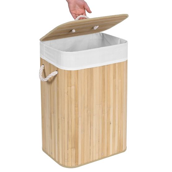 Bamboo Laundry Basket 1 Compartment Natural