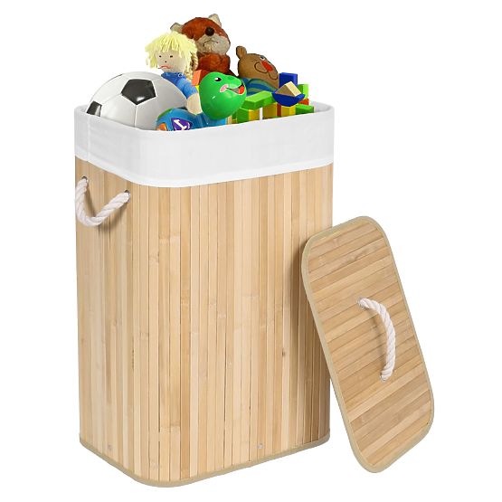 Bamboo Laundry Basket 1 Compartment Natural