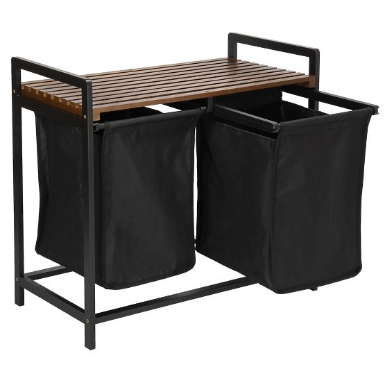 Bamboo Laundry Basket HANOI BLACK