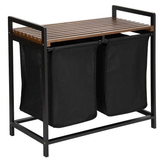 Bamboo Laundry Basket HANOI BLACK