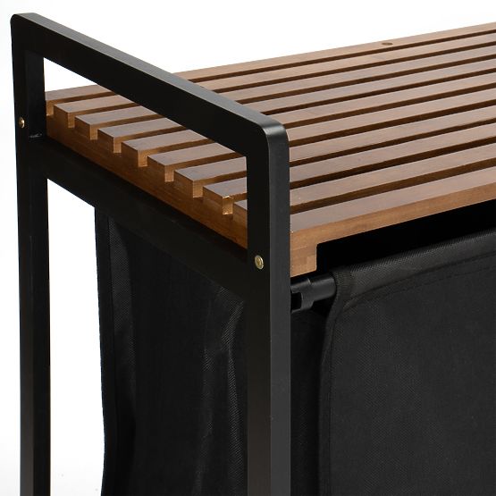 Bamboo Laundry Basket HANOI BLACK