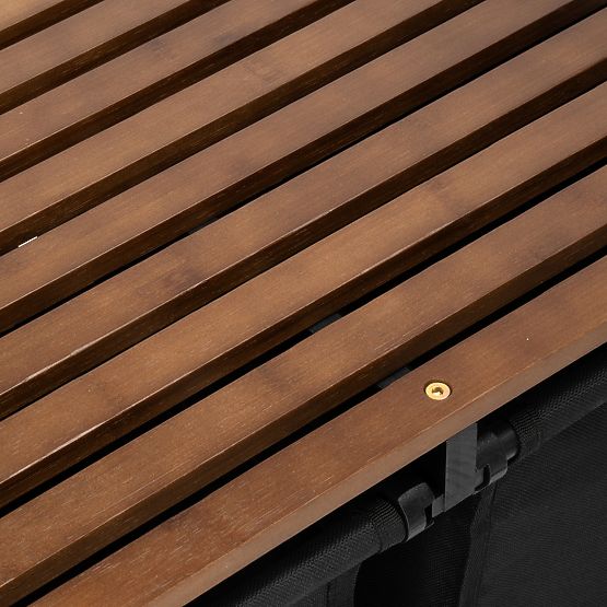 Bamboo Laundry Basket HANOI BLACK