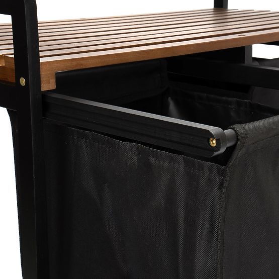 Bamboo Laundry Basket HANOI BLACK