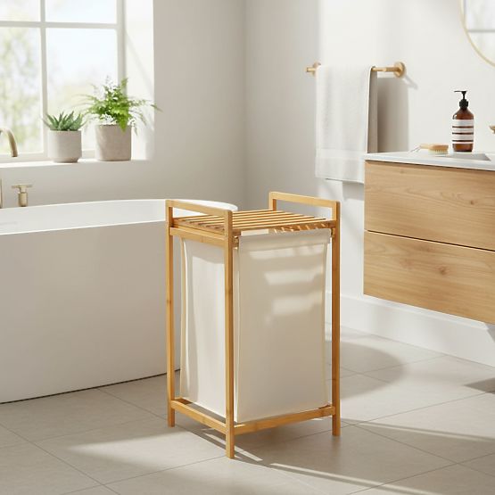 bamboo laundry or toy basket HANOI 1 compartment