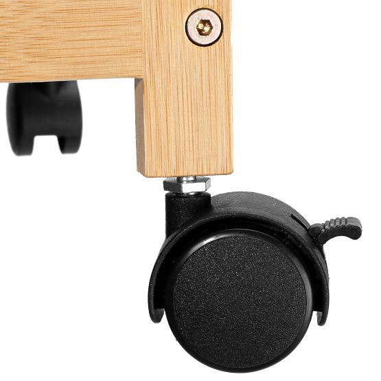 Bamboo Rolling Shelf INAKI 3 Levels Natural