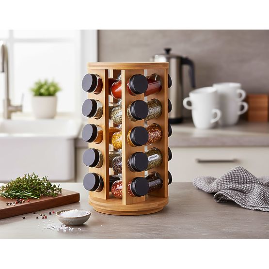 Bamboo Rotating Spice Rack ROTOR