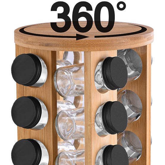 Bamboo Rotating Spice Rack ROTOR