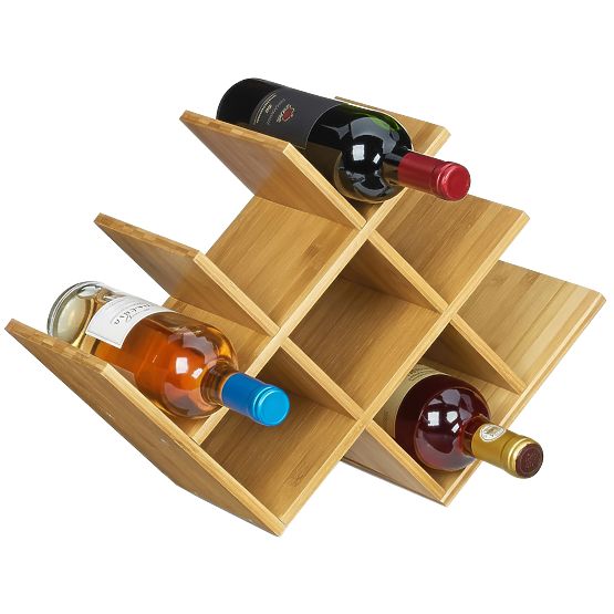 Bamboo Wine Rack SOLARIS Natural