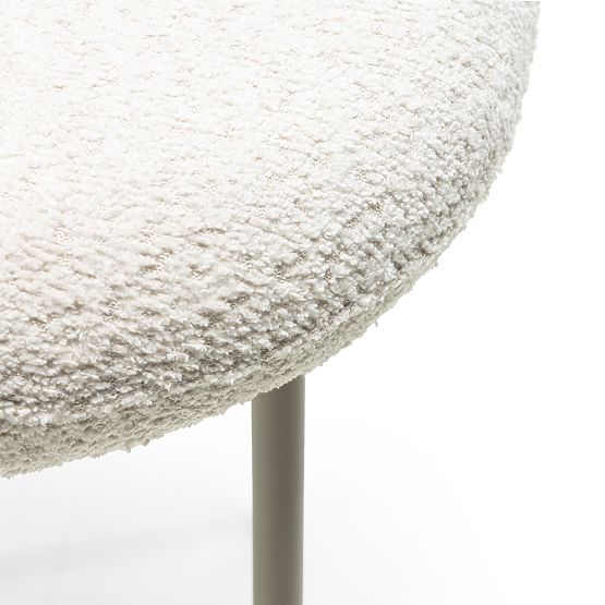 Bar Stool Fiori Light Beige, Rounded Shapes