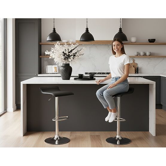 Bar Stool Hoker Porti Black