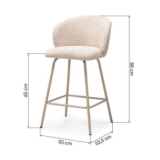 Bar Stool Larisa, Beige