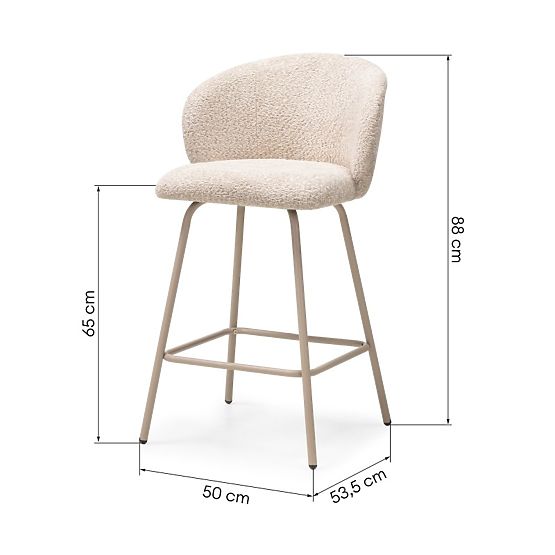 Bar Stool Larisa, Beige