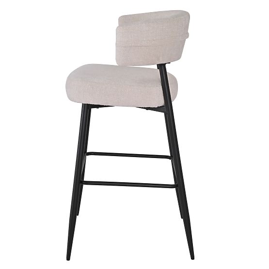 Bar Stool Rosario Cream/Black Legs