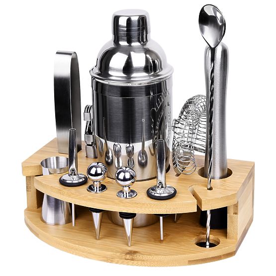 Bartender Set CHESTER Chrome 12 Pieces