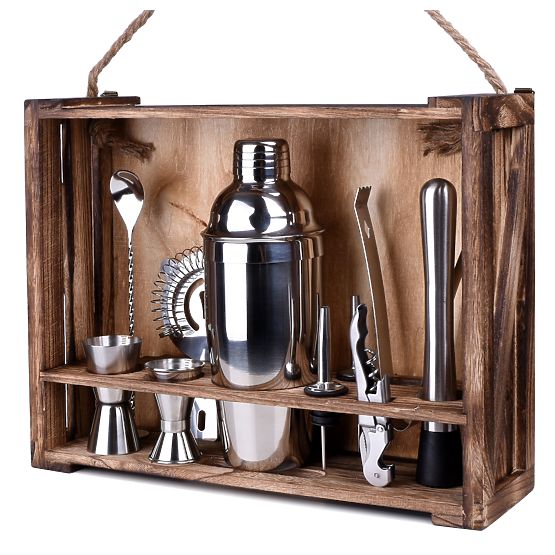 Bartender Set LOGAN 11 Pieces with Box