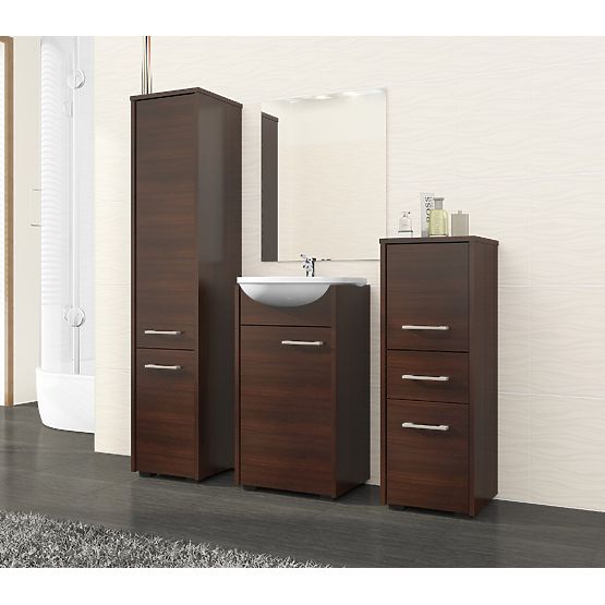BATHROOM CABINET FIN COLUMN 30 2D 140cm WENGE