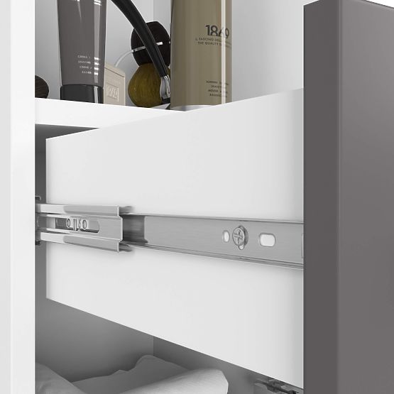 BATHROOM CABINET FIN COLUMN 30 2D 1SZ 1W 140cm PK WHITE / GRAY