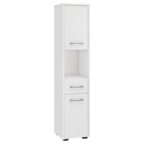 BATHROOM CABINET FIN COLUMN 30 2D 1SZ 1W 140cm PK WHITE
