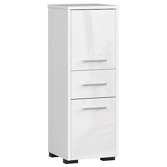 BATHROOM CABINET FIN COLUMN 30 2D 1SZ 85cm WHITE GLOSS
