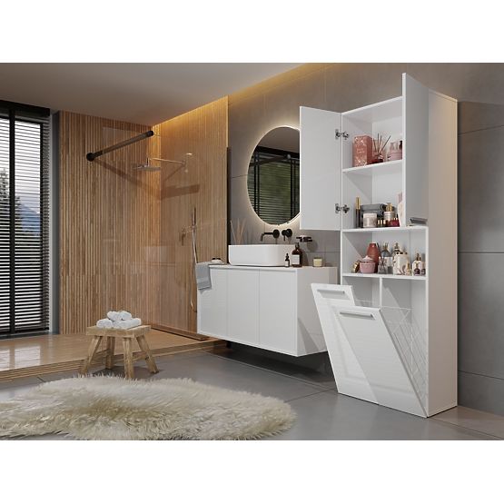 Bathroom Cabinet Nel 2K/DK WHITE GLOSS