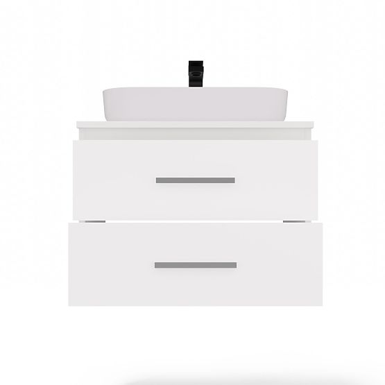 BATHROOM CABINET UNDER SINK NEL 60 WITH 2 DRAWERS WHITE