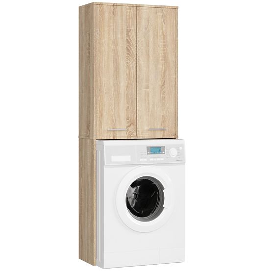 BATHROOM COLUMN FIN 180 WASHING MACHINE FULL 2D - OAK SONOMA