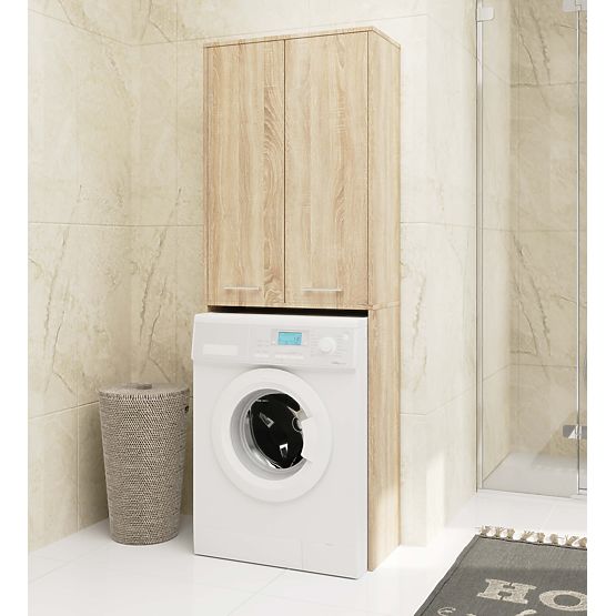BATHROOM COLUMN FIN 180 WASHING MACHINE FULL 2D - OAK SONOMA
