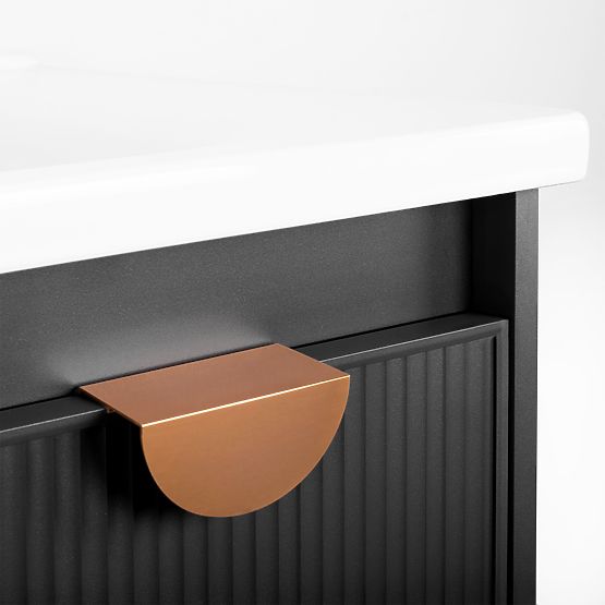 Bathroom Furniture Set with Sink Mario 60 cm Grey