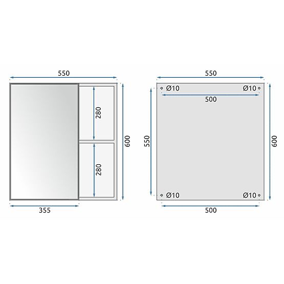 Bathroom Furniture Set with Sink Mario 60cm White