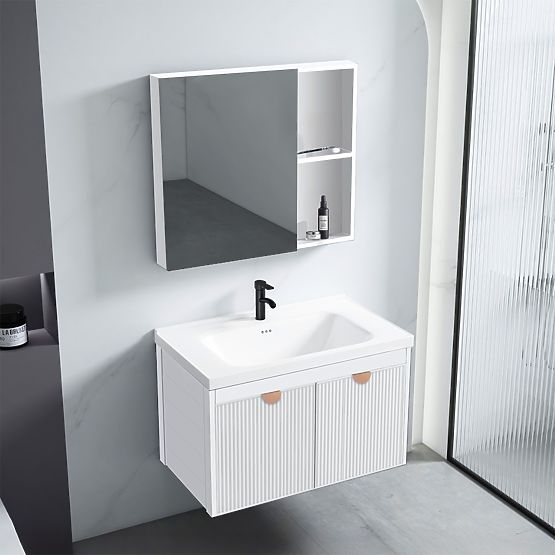 Bathroom Furniture Set with Sink Mario 60cm White