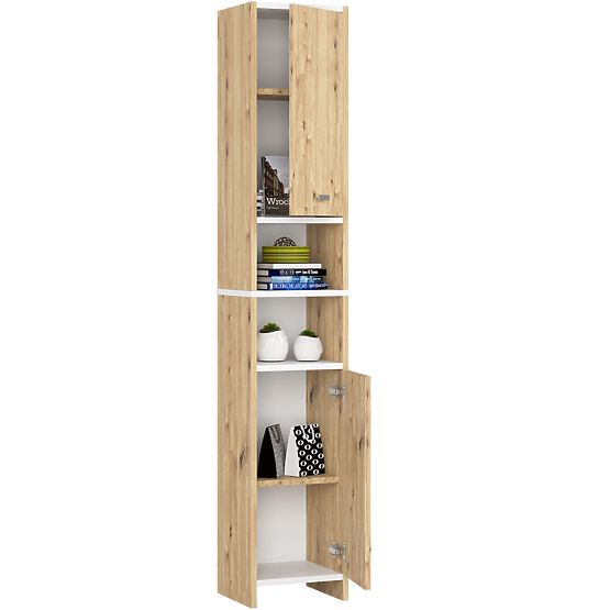 BATHROOM SHELF BETI 2D 2W ARTISAN OAK WHITE