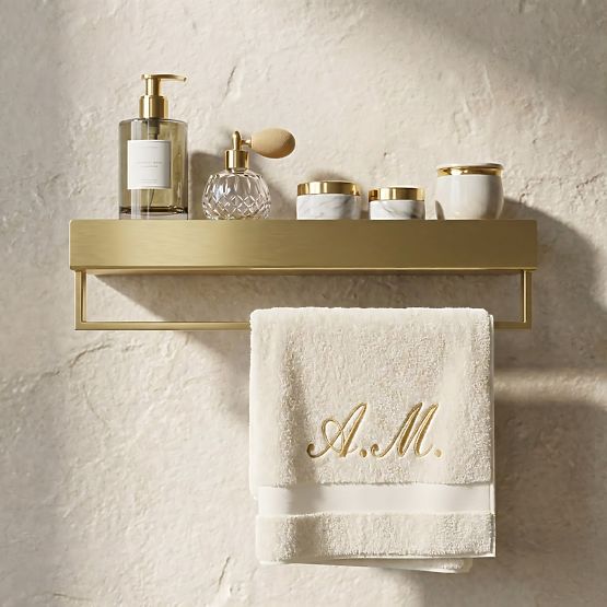 Bathroom Shelf for Bathtub SF01 45cm Brushed Gold