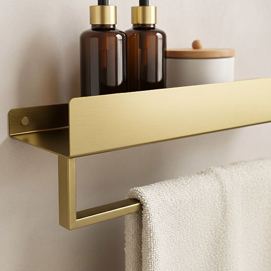 Bathroom Shelf for Bathtub SF01 45cm Brushed Gold
