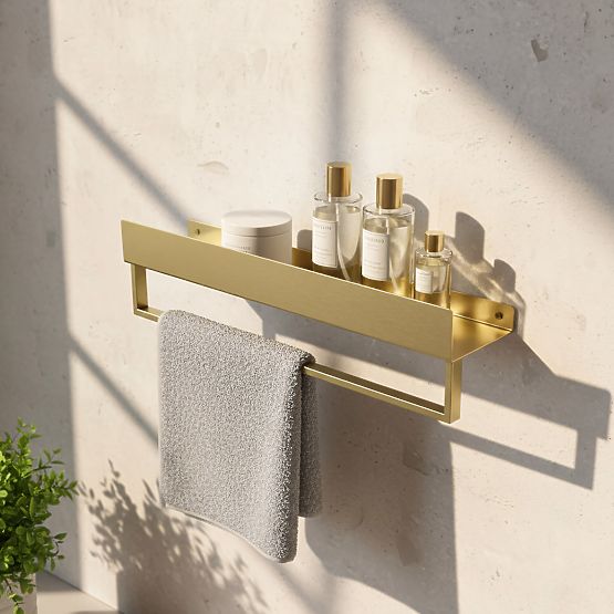 Bathroom Shelf for Bathtub SF01 45cm Brushed Gold