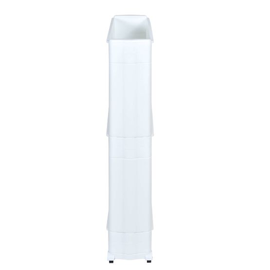 Bathroom Shelves on Wheels White 3 Levels Leira