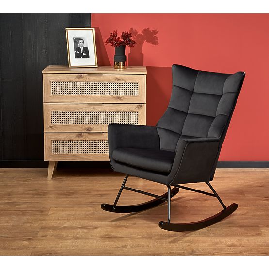 BAZALTO Rocking Chair Black (1p=1pc)