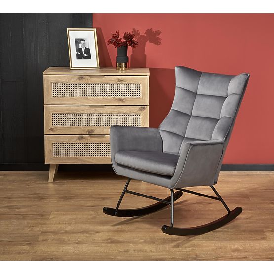 BAZALTO Rocking Chair Grey (1p=1pc)