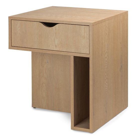 Bedside Table with Drawer Mura Oak Cremona Torro