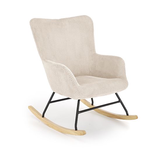 BELMIRO Relaxation Chair with Rocking Function, Cream (1p=1pc)